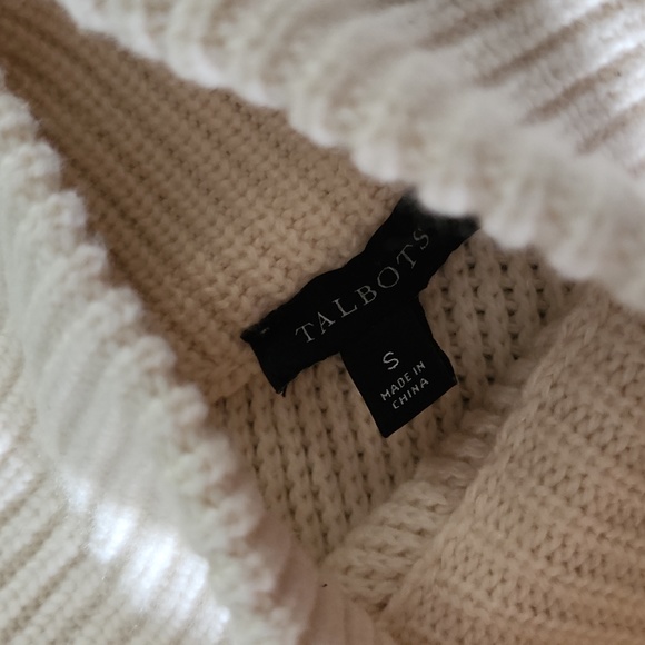 TALBOTS KNITTED TURTLENECK SWEATER - Picture 4 of 7